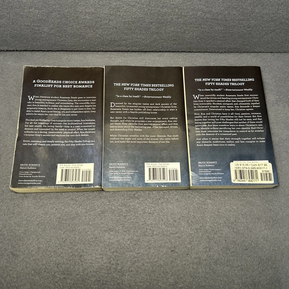 Fifty Shades of Grey Trilogy 3 Book Set -‎ Darker Freed by E.L. James